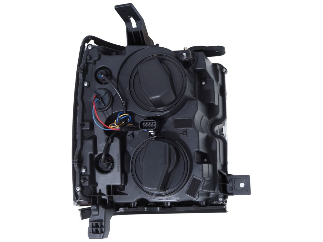 CHEVY SILVERADO 2500HD, 3500HD 15-19 ANZO USA PROJECTOR PLANK STYLE H.L. CHROME CLEAR AMBER