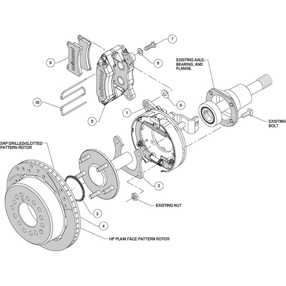 P-Brake Kit Wilwood 14011397DR