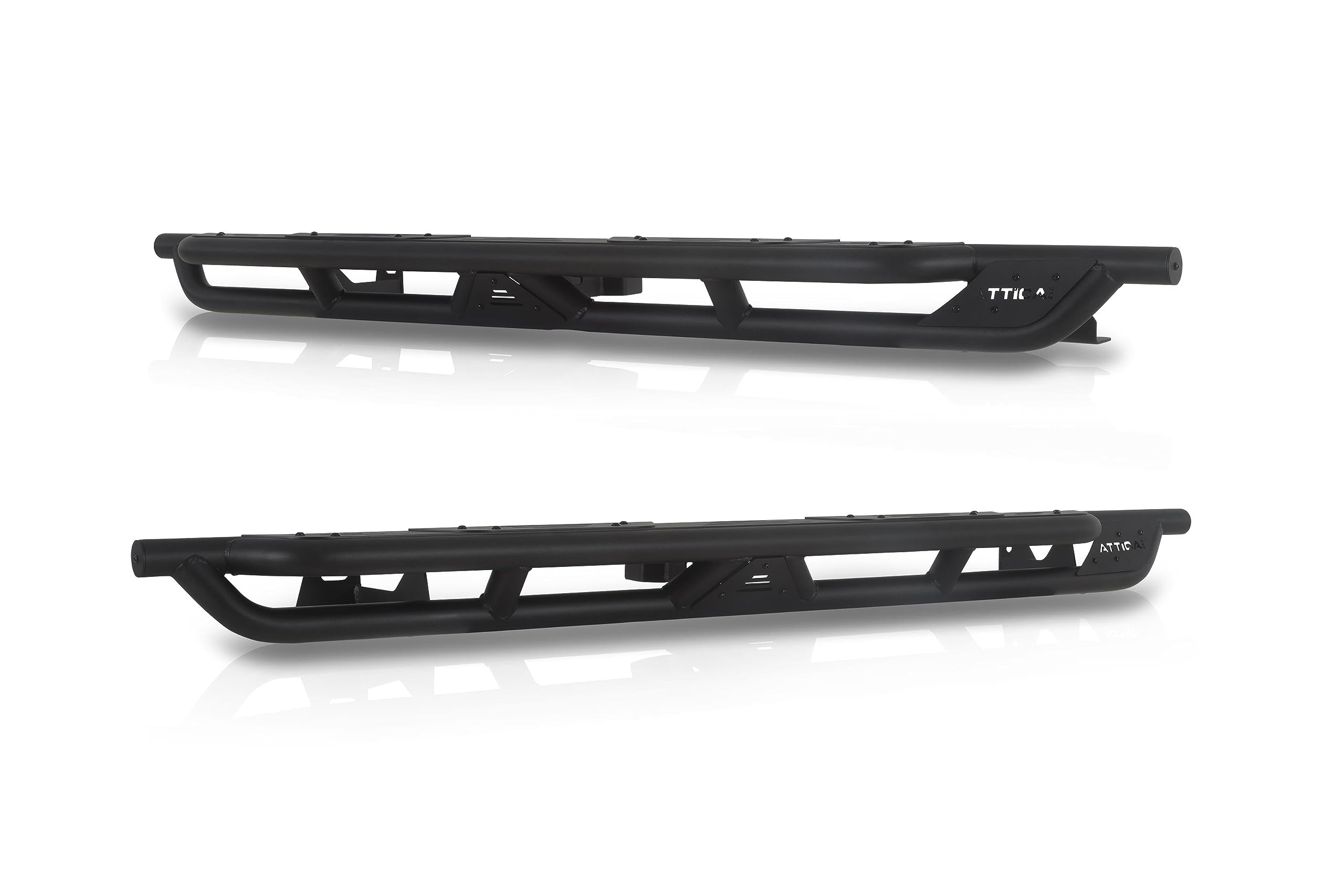 Attica4x4 Cobra Tek - Terra Series Side Steps | Compatible with Jeep Gladiator JT (2019-2023) | Durable Steel with Rugged Style | Textured Black Powder Coat | Off-Road Vehicle Accessory.