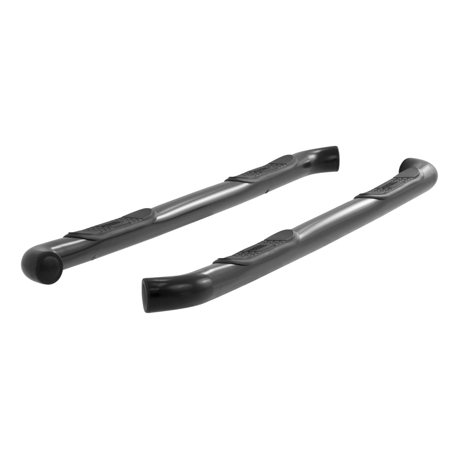 3-Inch Round Black Steel ARIES Nerf Bars, No-Drill, Fits Select Ford F-150, Lincoln Mark LT