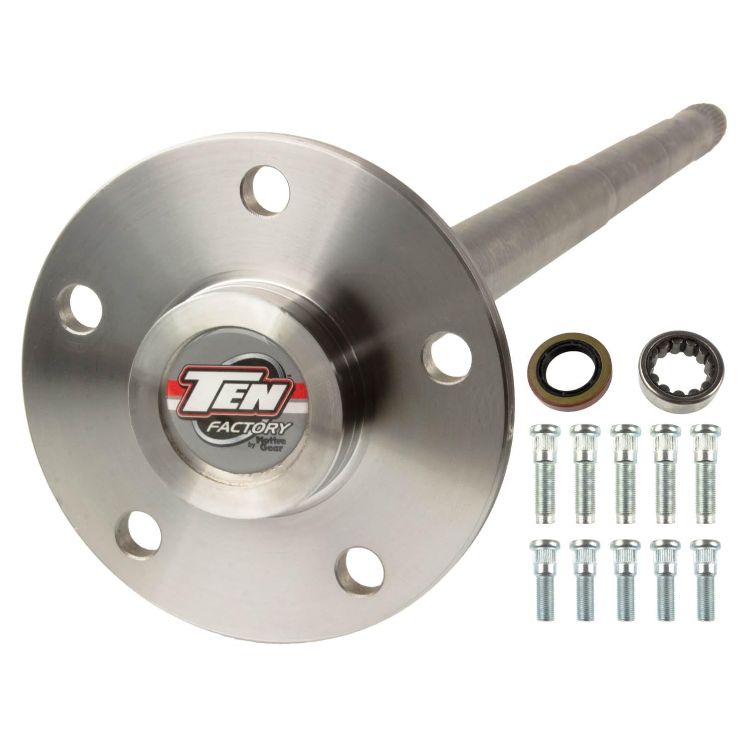 MG29111 TEN Factory Bolt Pattern Spline Drive Axle Shaft Assembly for Chrysler 9.25 Rear, 31-Spline, 34" Length, 5x5 Fits Dodge Ram 1500, Chrysler 9.25" Differential, Includes Bearings, Seals & Studs