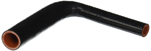 High Temperature HPS HTSER90-050-100-BLK 4-Ply Reinforced Silicone 90 Degree Elbow Reducer Hose, 100 psi Maximum Pressure, 8" Length, 1/2" > 1" ID, Black
