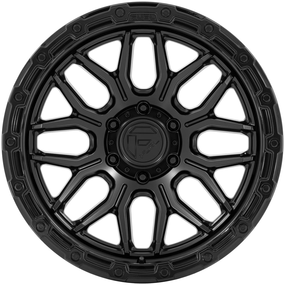 FUEL OFF-ROAD 20X10 FC881 SURGE, 5X5.0, 4.79, 18mm MATTE BLACK W/GLOSS BLACK LIP - FC881MB20105018N