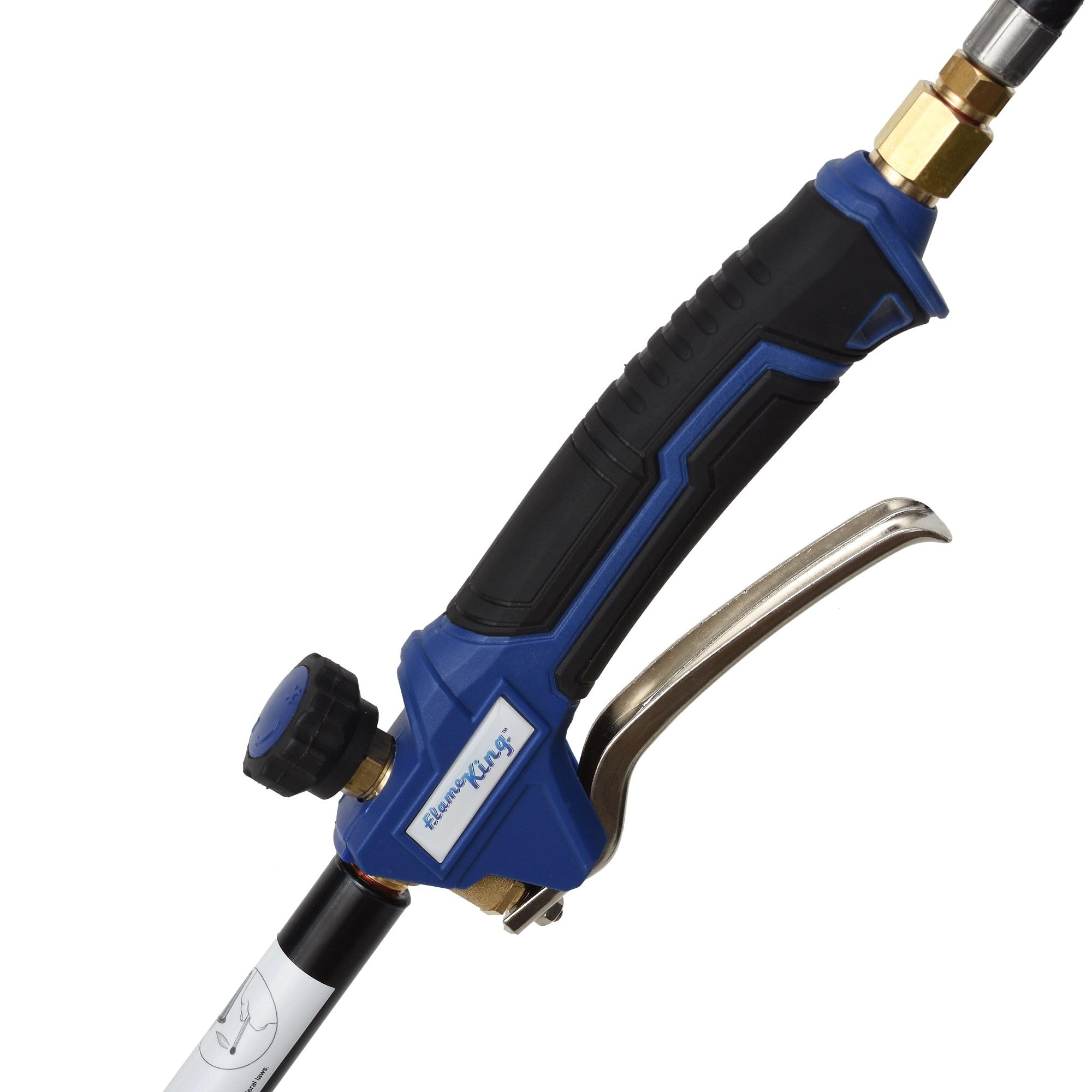 100,000 BTU Flame King Propane Torch Kit Heavy Duty Weed Burner, 10-FT Hose Regulator Assembly, 40 inches Long
