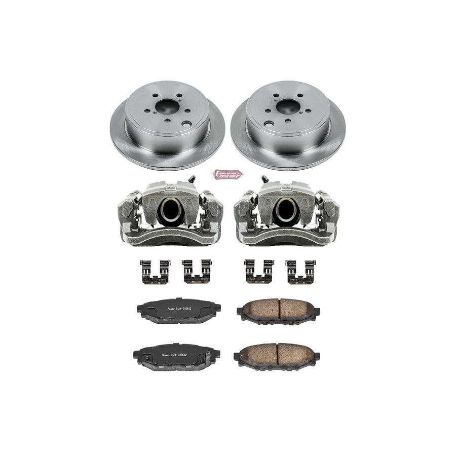 Power Stop KCOE4631 1-Click OE Replacement Brake Kit with Calipers For Subaru Forester 2009-2013, Subaru Impreza 2008-2014 [Model Specific]