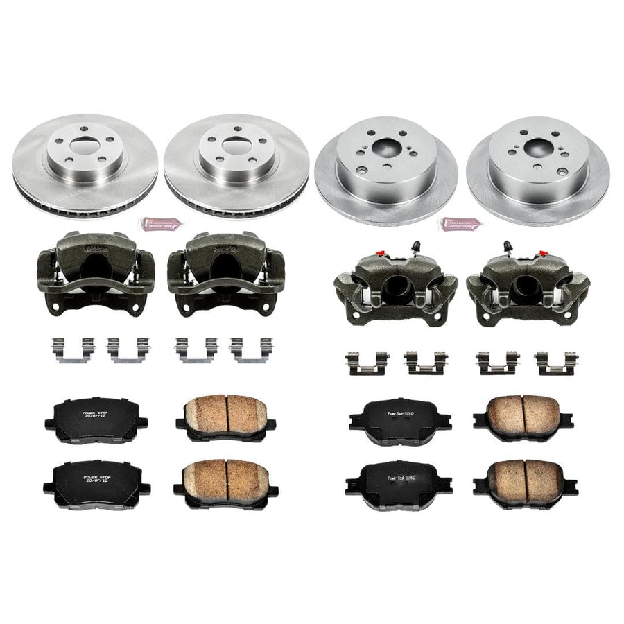 Power Stop KCOE2315 1-Click OE Replacement Brake Kit with Calipers For Scion tC 2005-2010 [Model Specific] Autospecialty