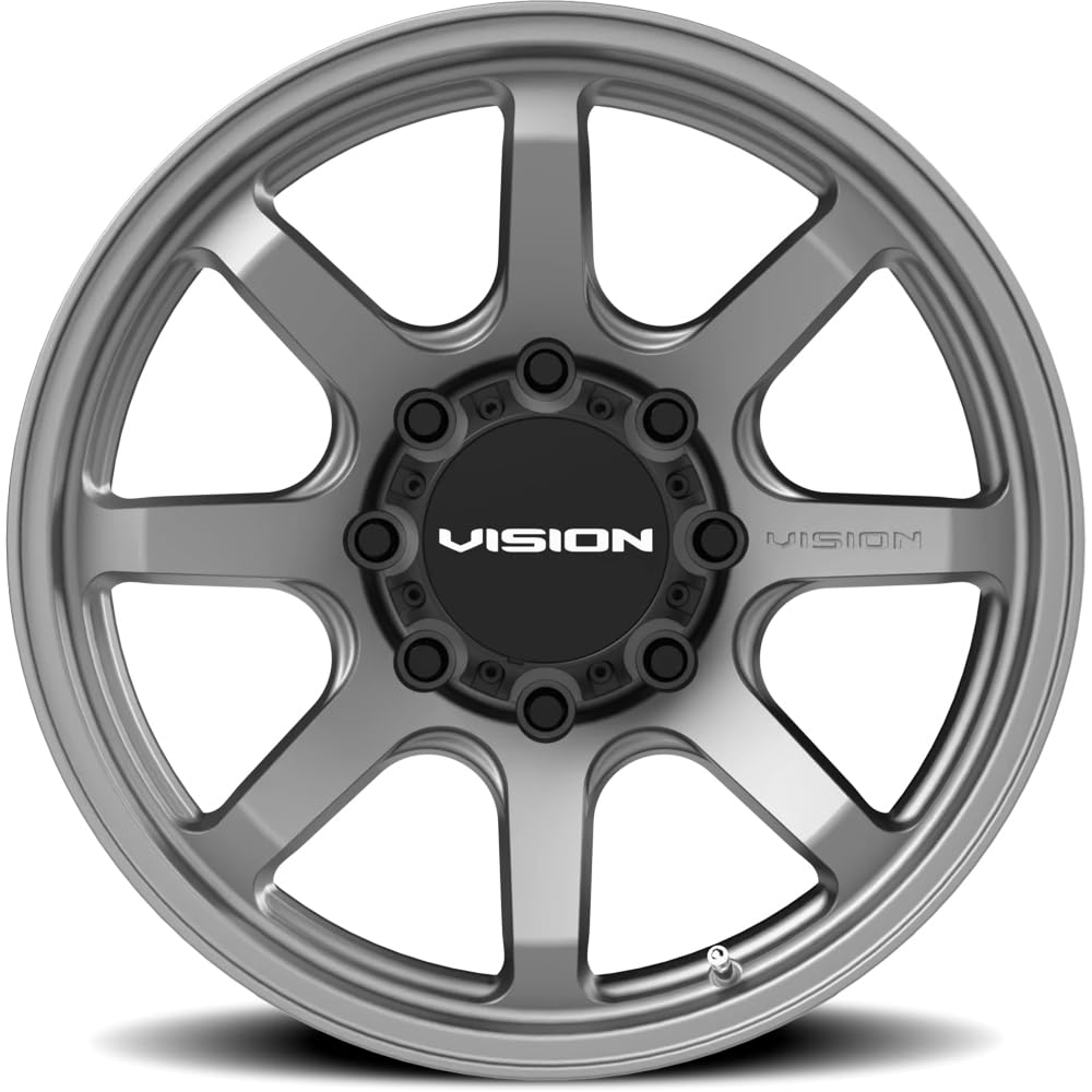 351 Vision FLOW Custom Wheel - 17x9, 0 Offset, 8x170 Bolt Pattern, 125.2mm Hub - Satin Gray Rim
