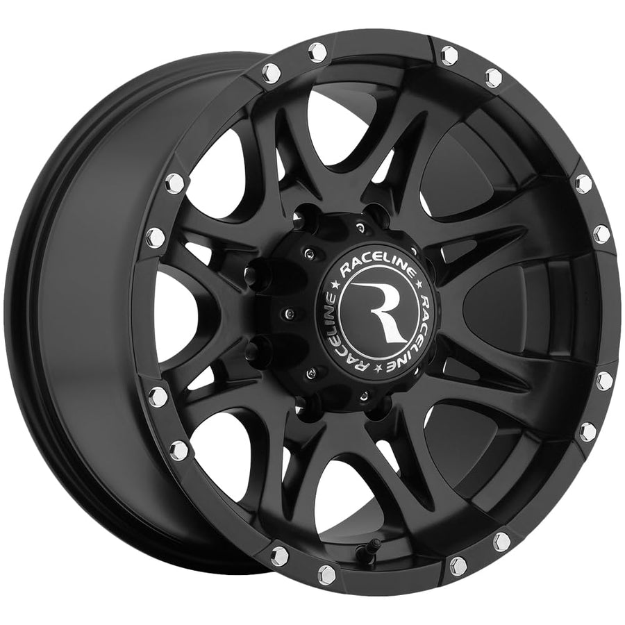 Raceline 981 Raptor Black Wheel with Painted (18 x 18. inches /8 x 165 mm, -6 mm Offset)