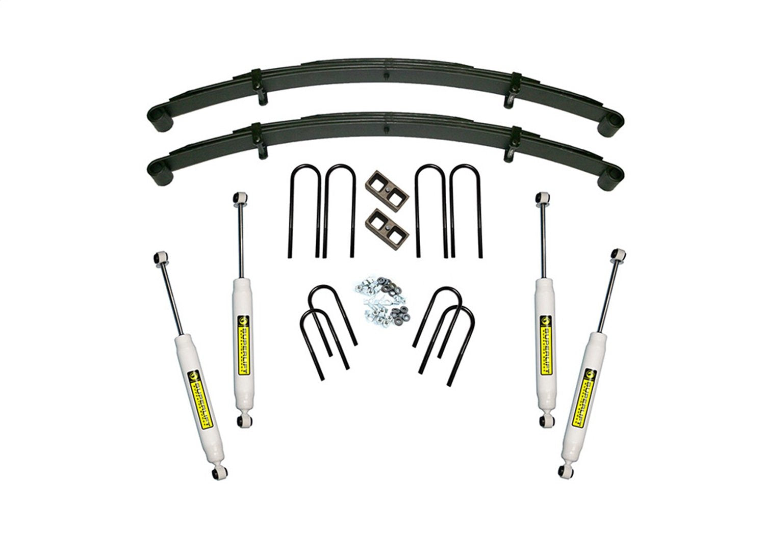 SUPERLIFT SUSPENSION RealTruck 4" Lift Kit for Chevrolet Suburban | Complete Lift Kit with Front & Rear Shadow Series Shocks | K448 | Fits 1973-1991 Chevrolet Suburban 2500 4WD