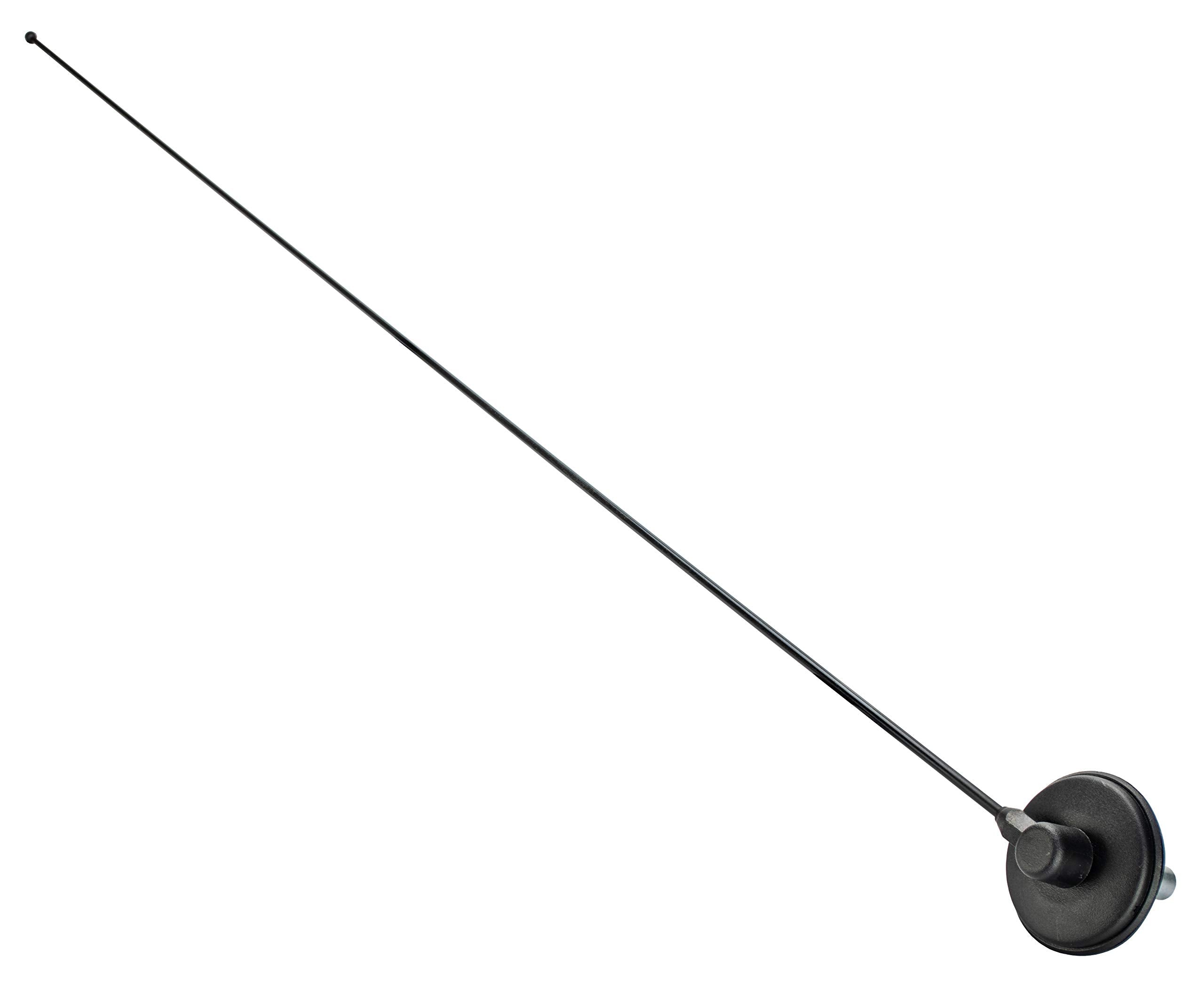 Offroad DV8 Full Size Antenna for 1997-2006 Wrangler TJ | 31" Long | Includes New Wiring | Stainless Steel Construction | Black Finish