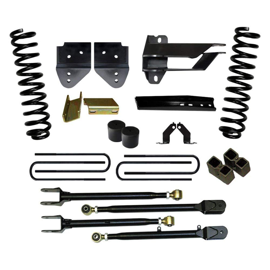 Skyjacker Suspension Lift Kit F176024K3-M 6 in. Lift w/Adjustable 4-Links Incl. Front Coil Springs U-Bolts Bump Stop Spacers Radius Arms Lowering Brackets M9500 Monotube Shocks