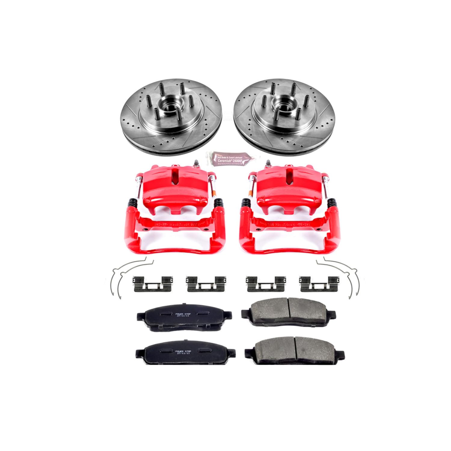 Power Stop 1-Click Performance Brake Kit with Caliper For Ford F-150 2004 KC1939