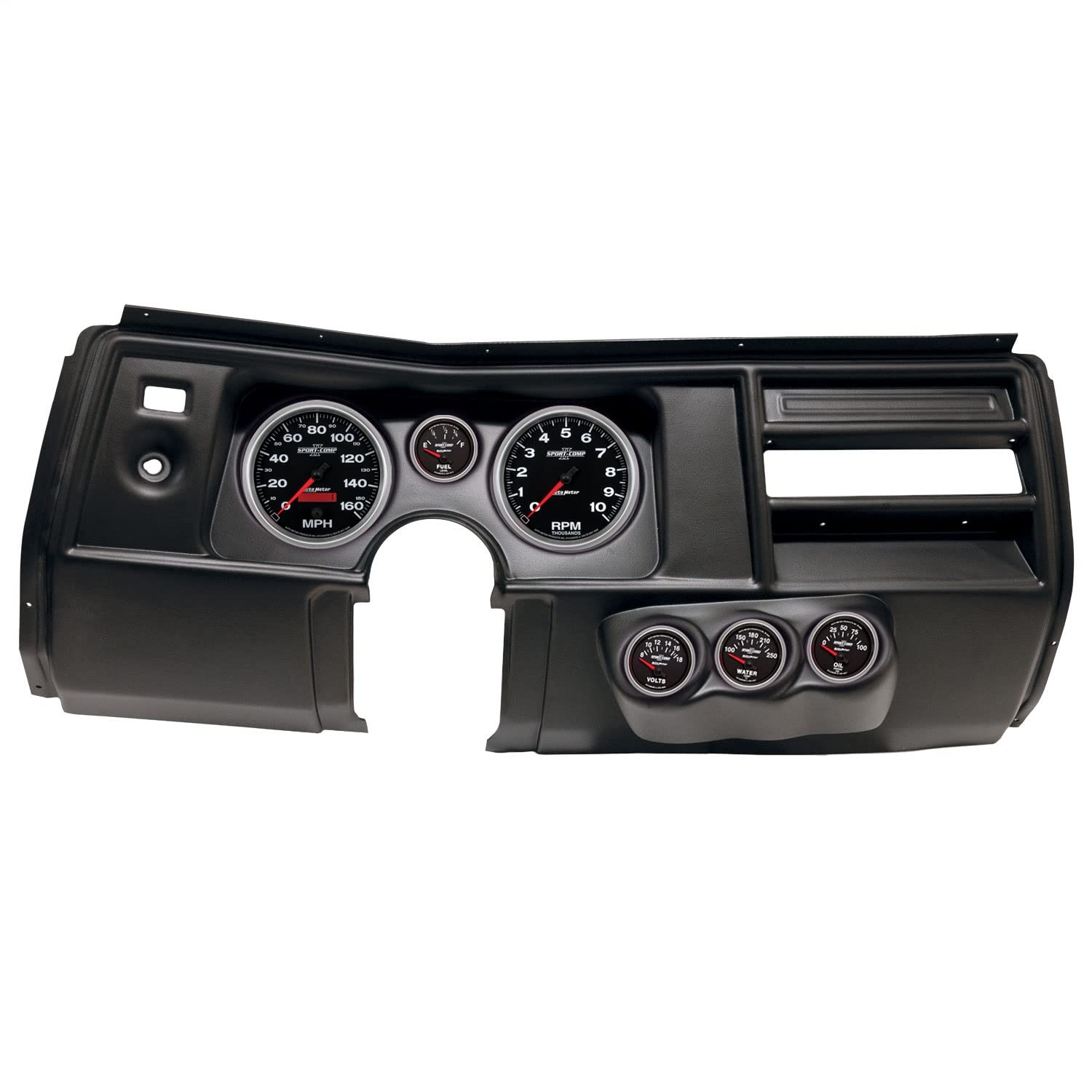 AutoMeter Dash Kit Direct Fit, (5" X2, 2 1/16" X4), Chevy Chevelle No Vent 69, Sport-Comp Ii (2910-12)