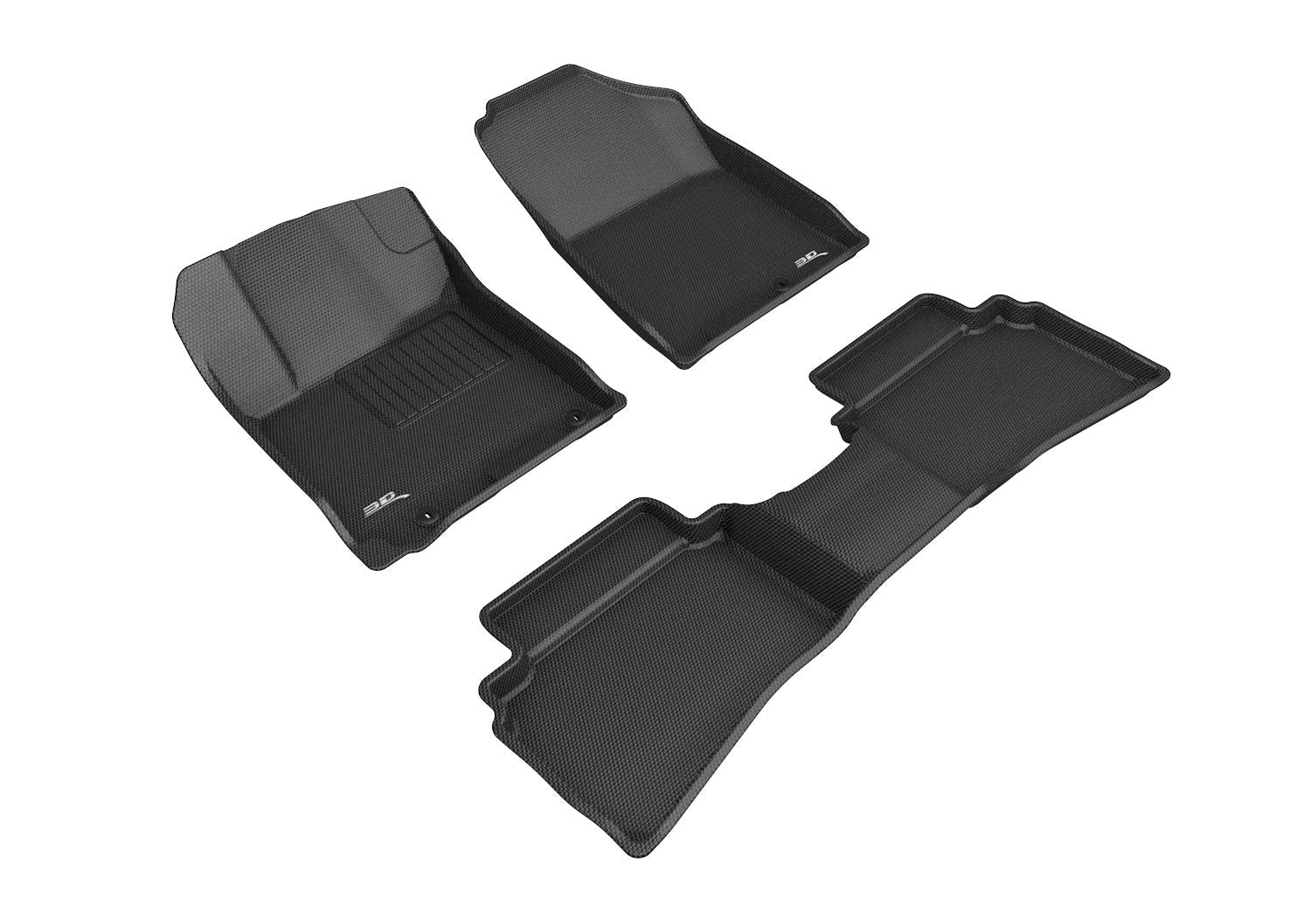 Kagu Floor Mat 3D MAXpider Custom Fit (Black) Compatible with Hyundai Venue 2020-2026 - Full Set
