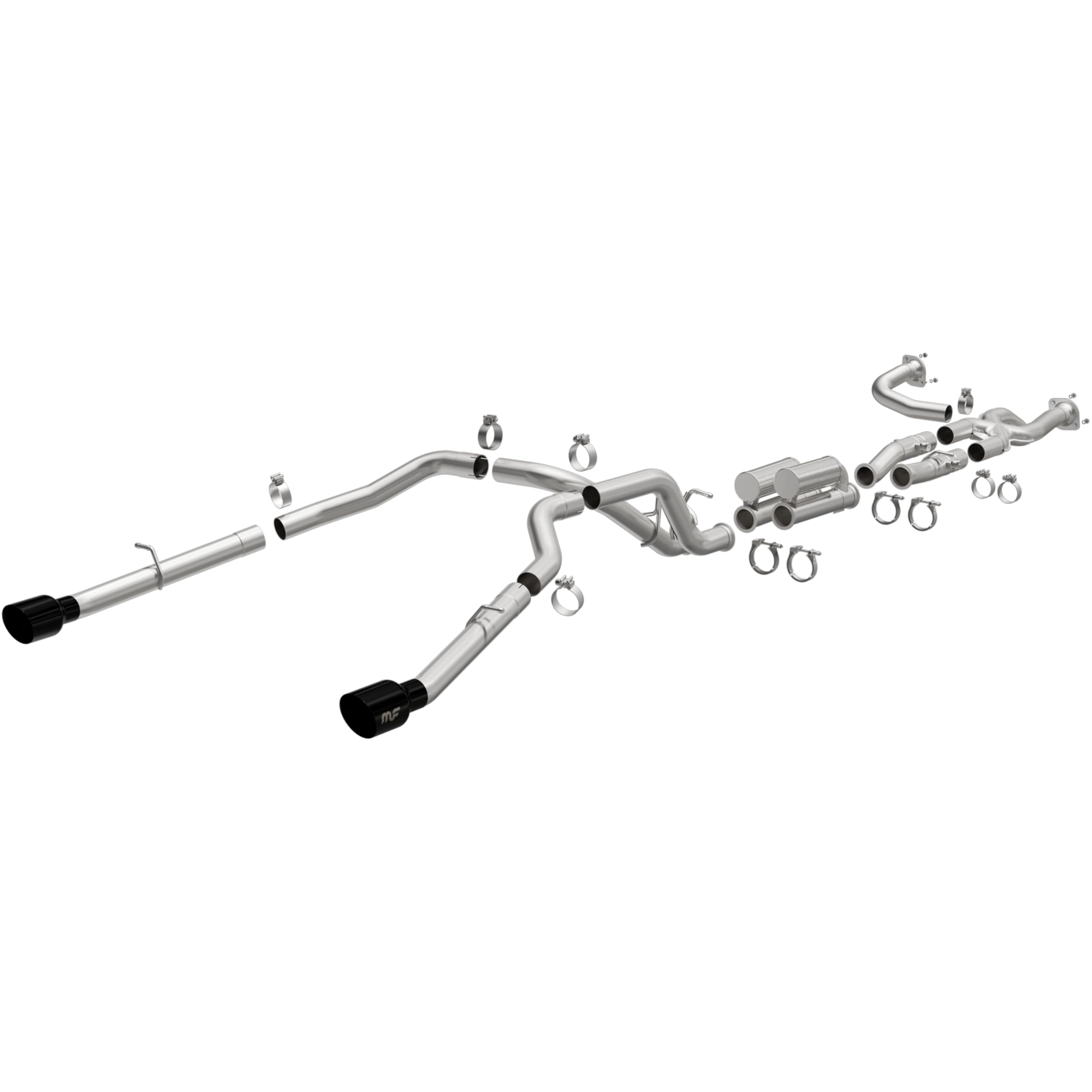 Performance Exhaust System MagnaFlow Kit 19704: Cat-Back, SPEQ Series, Compatible with 2025 Ram 1500 RHO 3.0L, Dual Split Rear Exit
