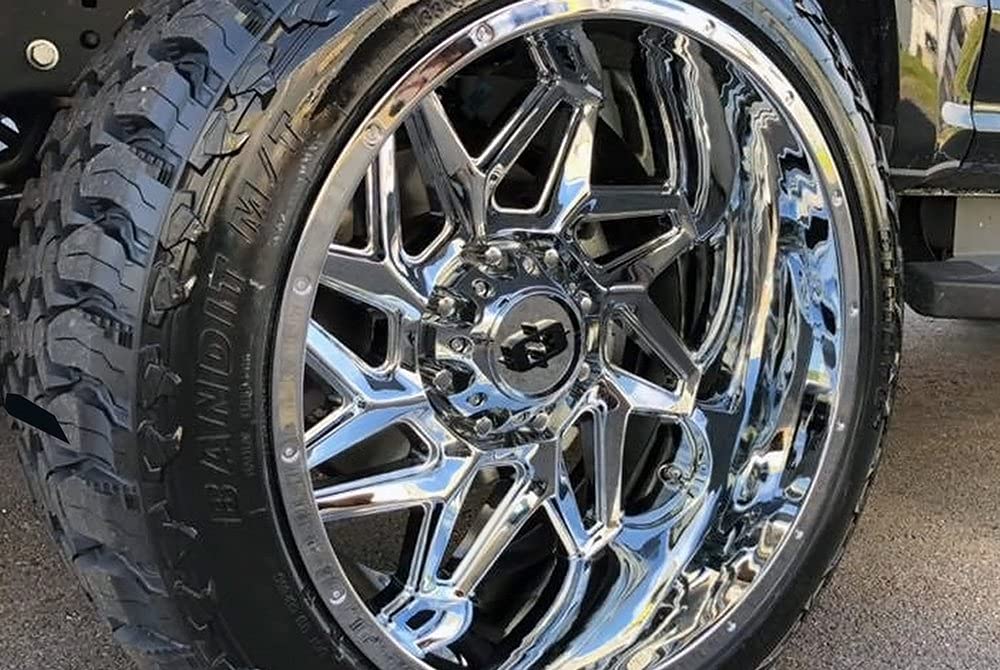 Off-Road Vision Spyder Custom Wheel - 361 Series - Chrome - 20" x 9", 12 Offset, 8x180 Bolt Pattern, 124.2mm Hub