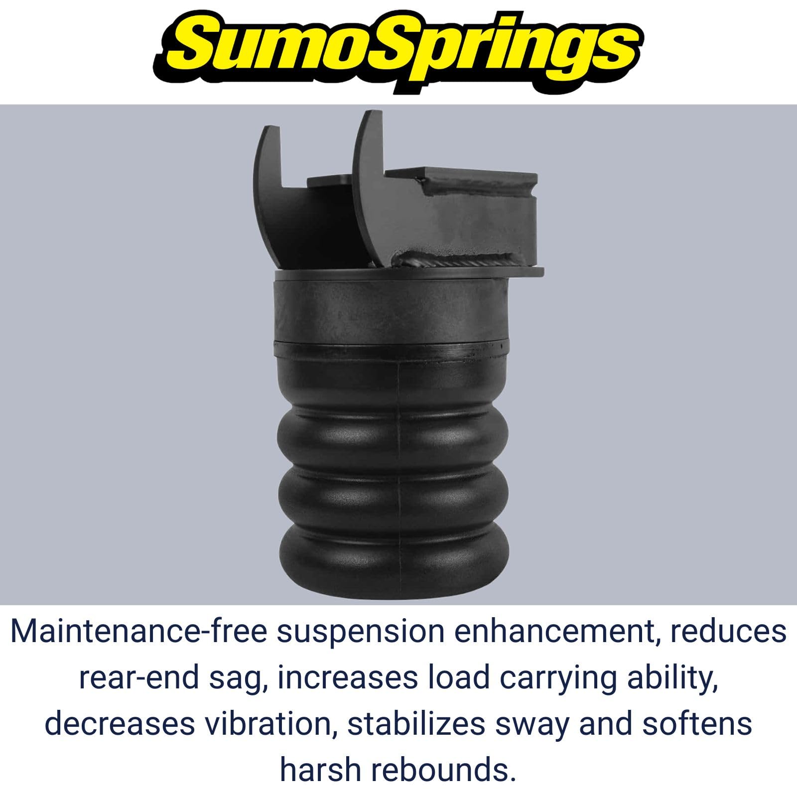 SumoSprings Rear SSR-142-47 for Ford F-150 Raptor | Left/Right Pair | 1500 (lb) Capacity at 50% Compression | Made in the USA