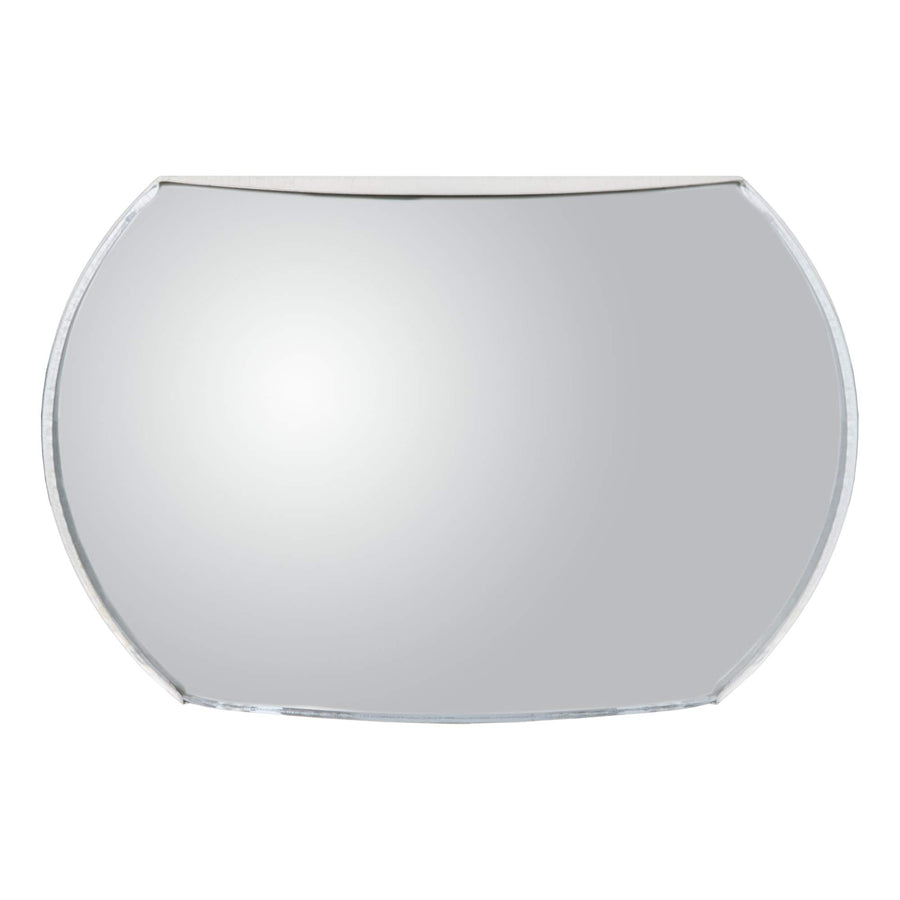 4 x RETRAC 5-1/2-Inch Rectangular Plastic Stick-On Blind Spot Mirror, Convex Glass