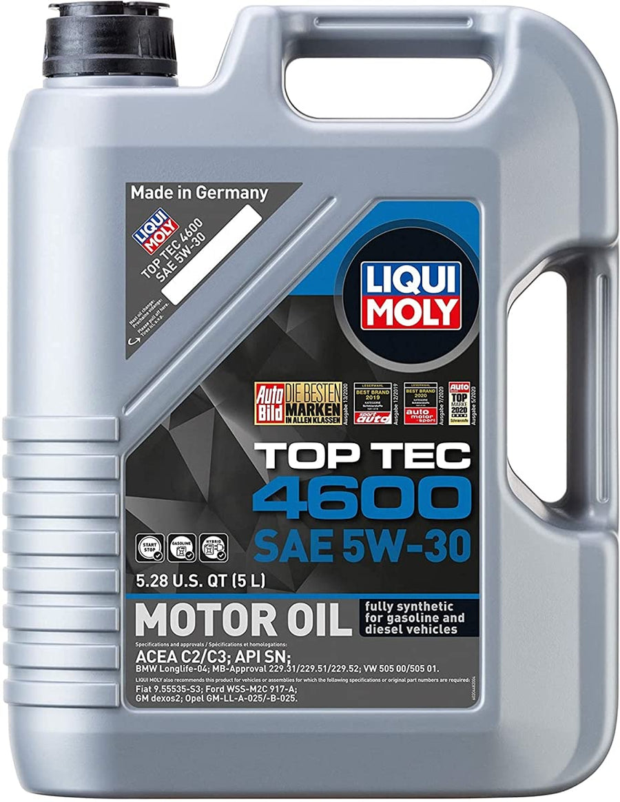 Top Tec 4600 Liqui Moly | Fully Synthetic SAE 5W-30 Motor Oil | 5 Liter | SKU: 20448