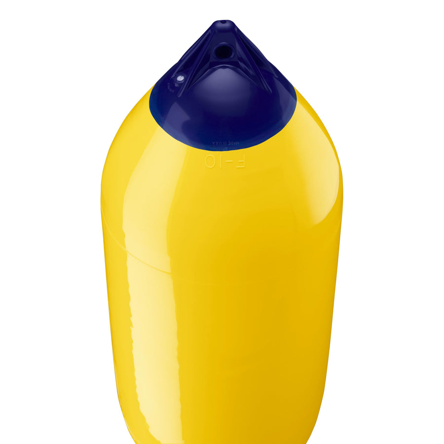 F-10 Standard Polyform Boat Fender Blue Ropehold - Yellow