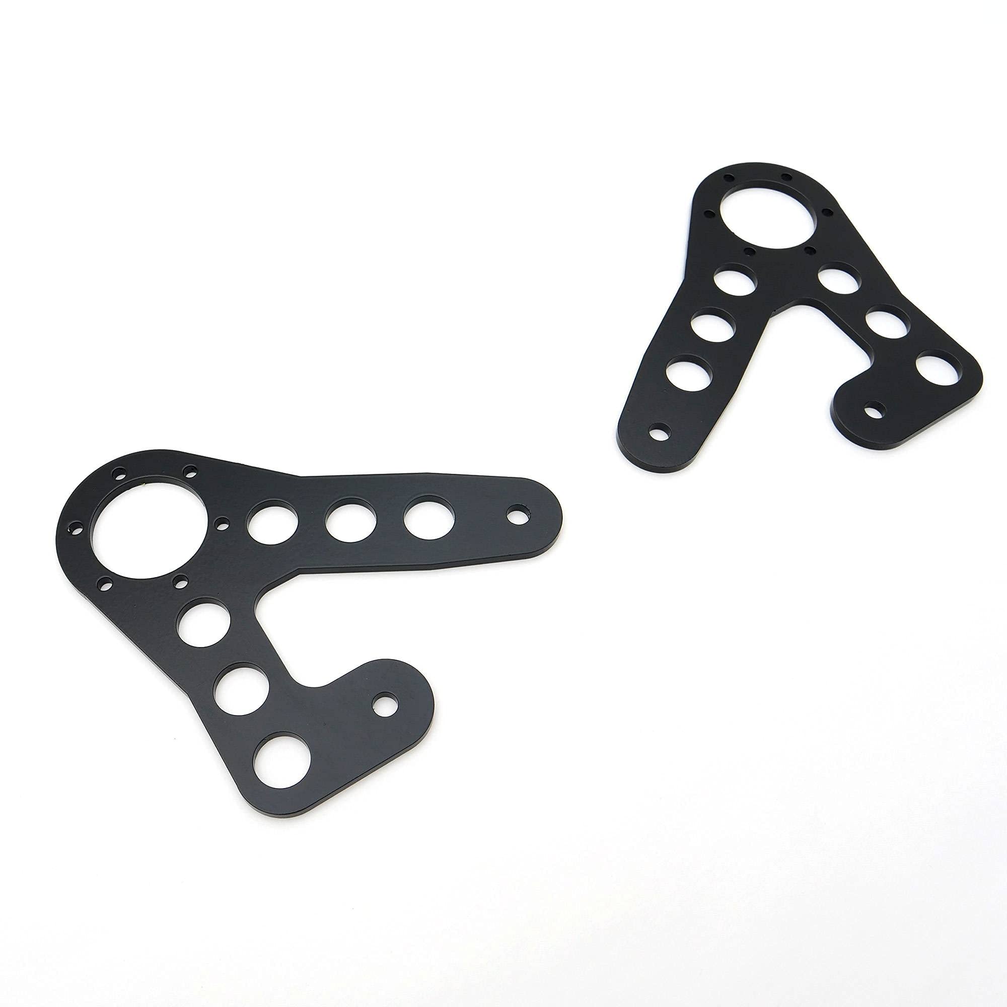 ZROADZ LED Roof Mount Bracket Accessory To Add and Install Dual/Stacked Straight Light Bar - Universal Fit - Mild Steel Gloss Black Finish - Easy Bolt-On Installation - PN #Z350002