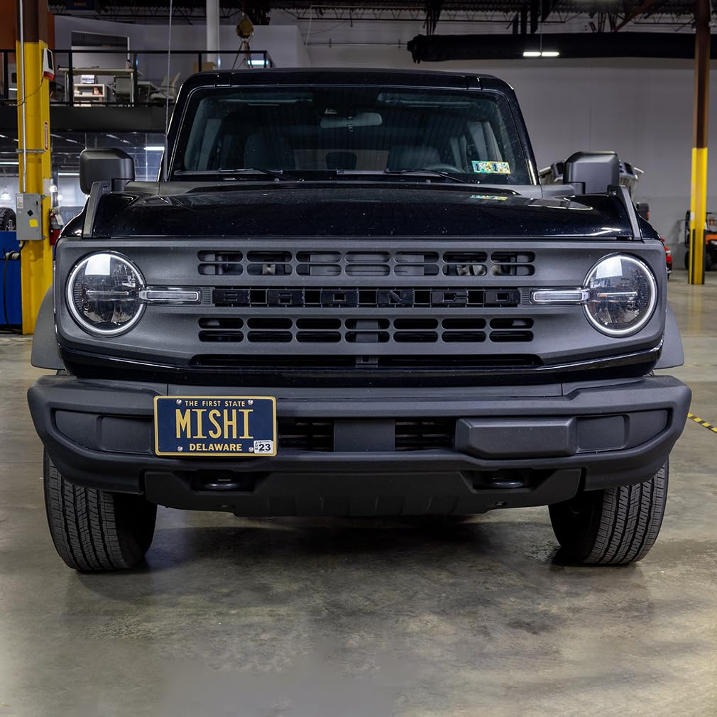 Mishimoto Relocation Kit License Plate, Fits Ford Bronco 2021+, Plastic Bumper