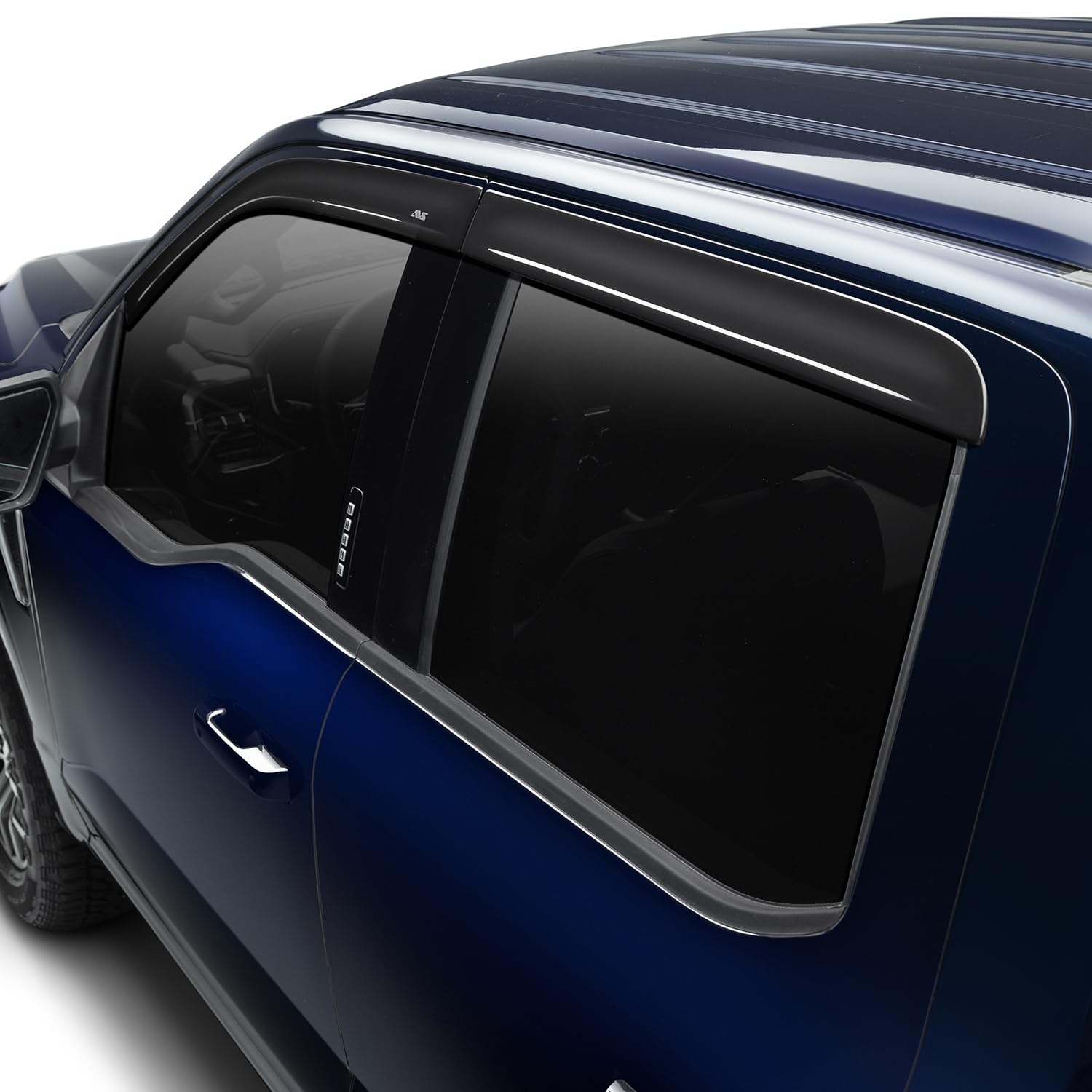 Low Profile Auto Ventshade [AVS] Rain Guards for 2023-2025 Honda CR-V | Window Vent Visors, 4 pcs. - Smoke w/Chrome Trim | 794058