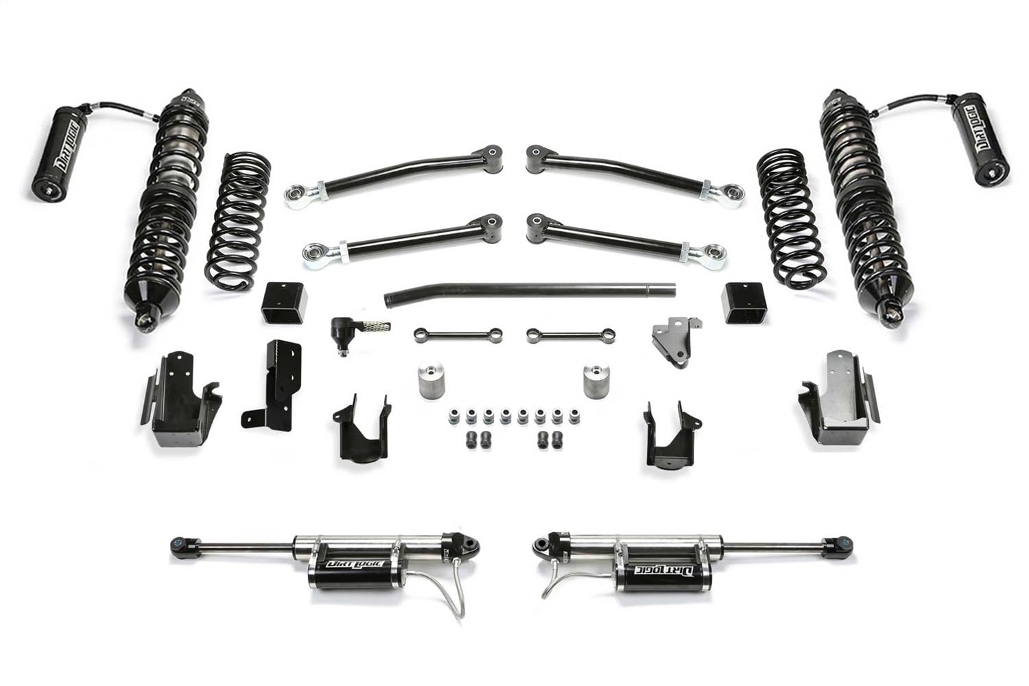 21-22 Jeep JL Fabtech 4WD Gas 5in Trail w/DLSS 2.5 Coilover Resi & RR DLSS Resi (K4232DL)