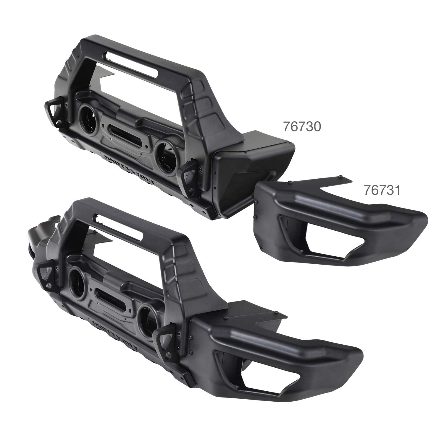 Smittybilt Stryker Front Bumper Wing for 2007-2018 Jeep JK & JL 2018+