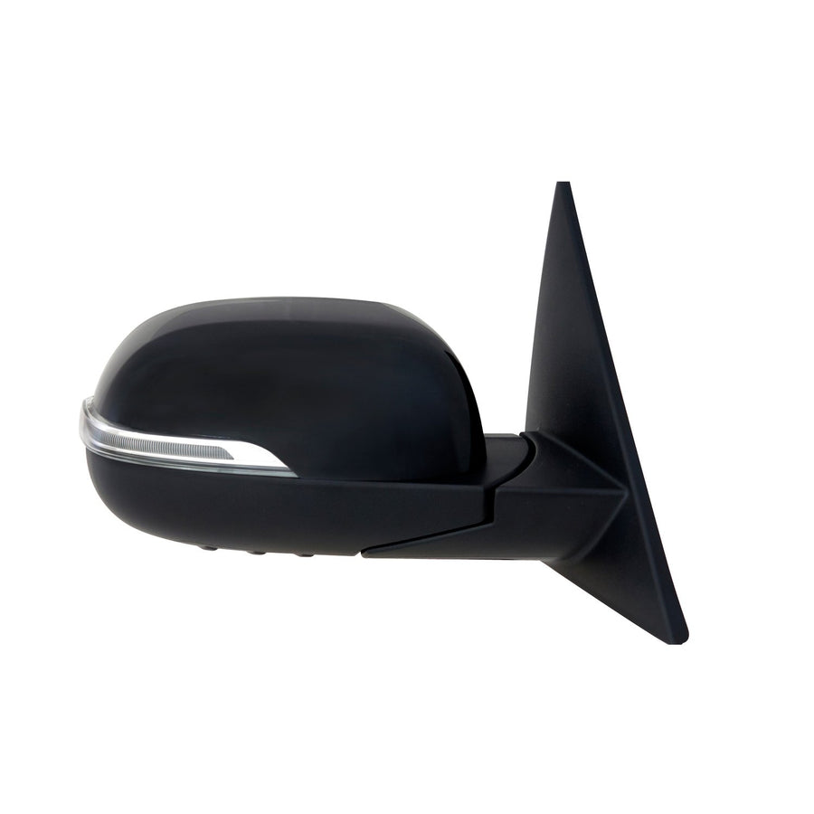 Passenger Side Mirror Fit System for Kia Soul, Textured Black w/PTM Cover, w/Turn Signal, Foldaway, Power