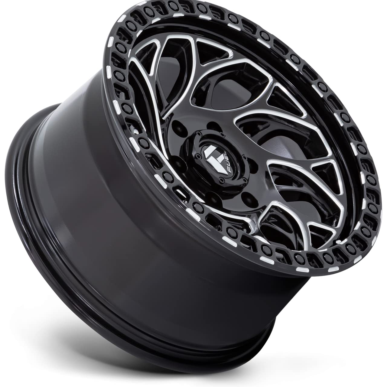 FUEL OFF-ROAD D840 RUNNER OR 17X9, 5.04, 6X5.5, 1mm GLOSS BLACK MILLED - D84017908450