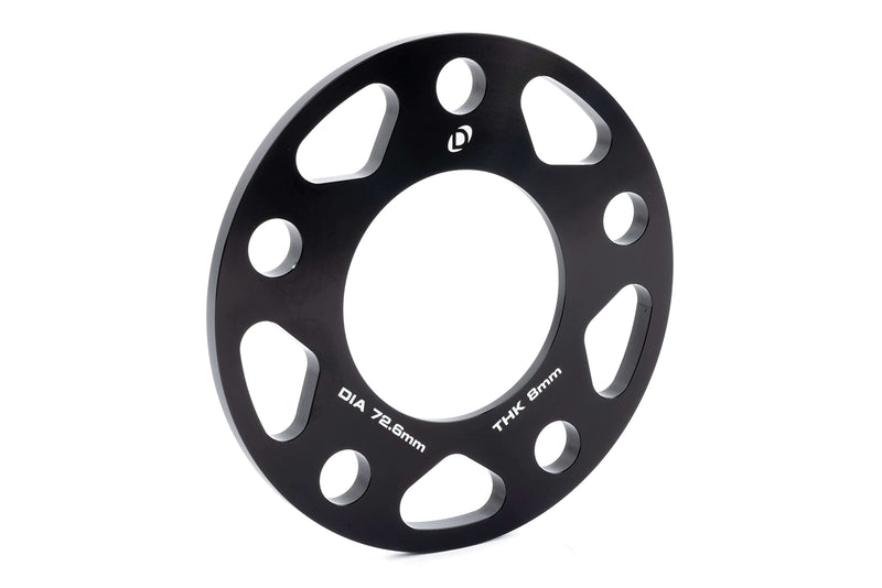 Dinan D210-2038 Spacers Wheel 5x120 Bolt Circle - 76.2mm Center Bore - 8mm Thick - Pair