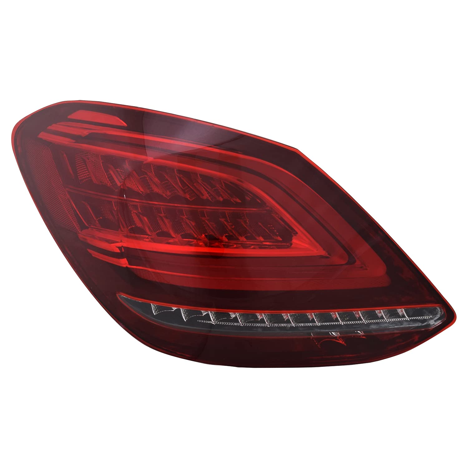 Left TYC Tail Light Assembly Compatible with 2019-2020 Mercedes Benz C-Class