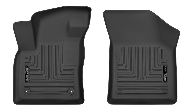 Weatherbeater Husky Liners Floor Mats | Fits 2018-2025 Volkswagen Atlas; 2020-2025 Volkswagen Atlas Cross Sport | Front Row, 2-pc Black - 15221