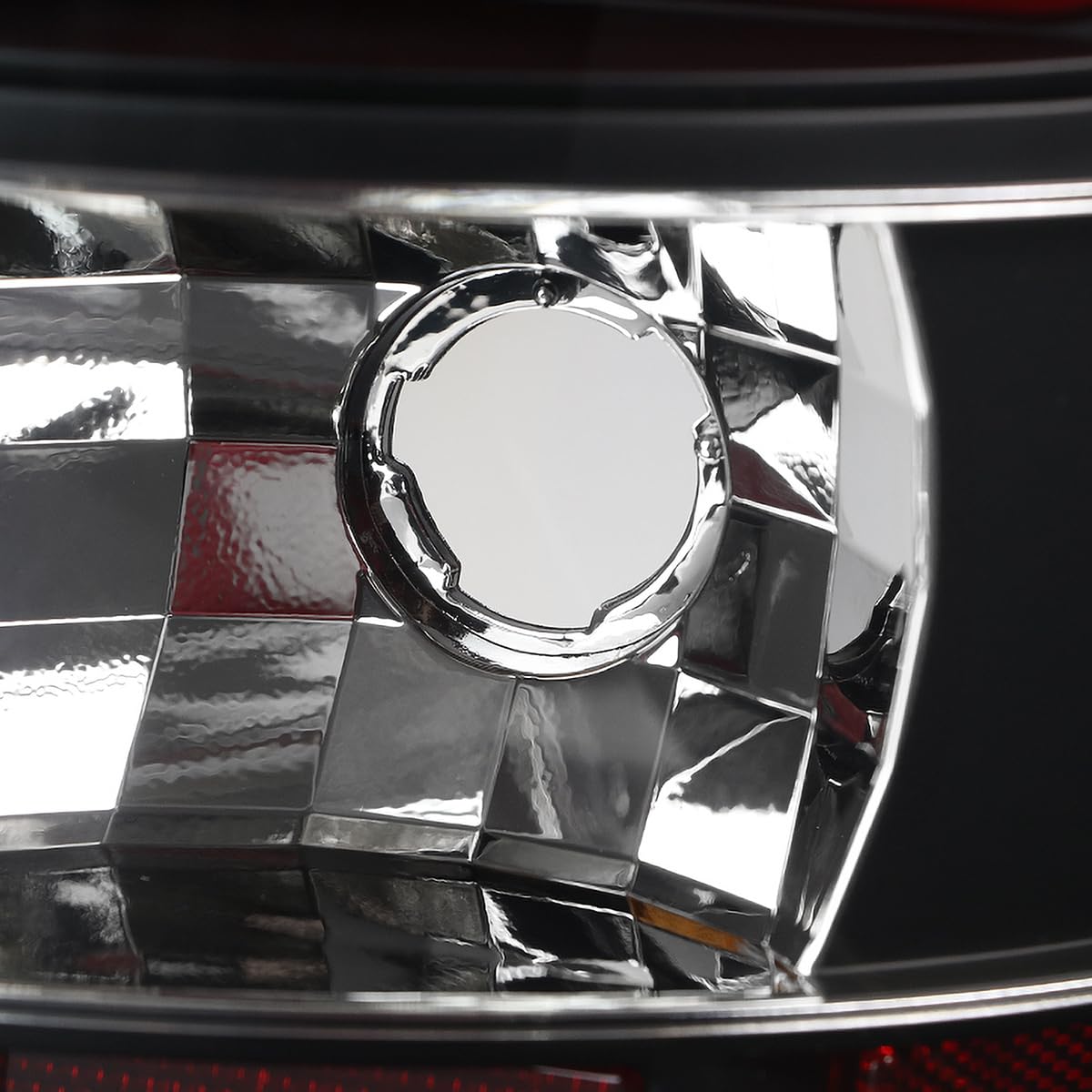 Black Tail Lights w/Red LED Tube SPEC-D TUNING Compatible with 2000-2006 Chevy/GMC Suburban, Chevy Tahoe, GMC Yukon/Denali/XL, Left + Right Pair Assembly