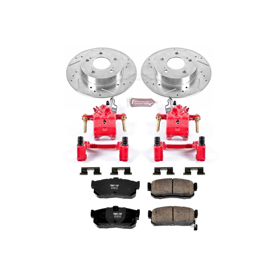 Power Stop 1-Click Performance Brake Kit with Caliper For INFINITI I30 1996-2001, Nissan Maxima KC1168 1995-2001 [Model Specific]