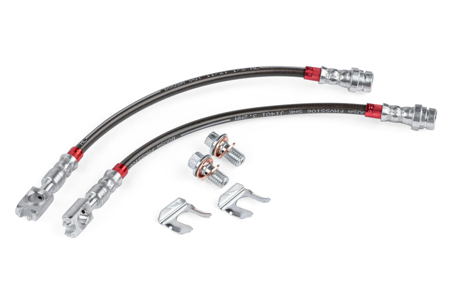 Braided Stainless Steel Brake Lines APR BRK00053 - Set of 2 - Rear