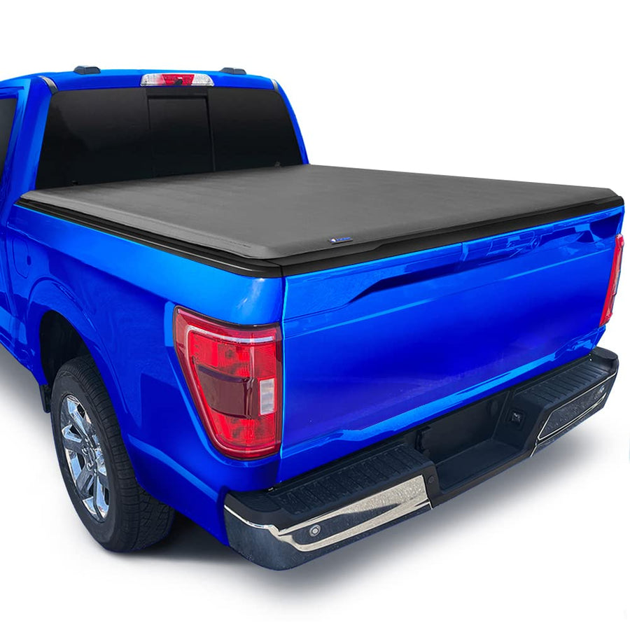 Tyger Auto T1 Soft Roll Up Tonneau Cover Compatible with 2009-2014 Ford F-150 | Styleside 5.5' Bed (66") | TG-BC1F9022 , Black