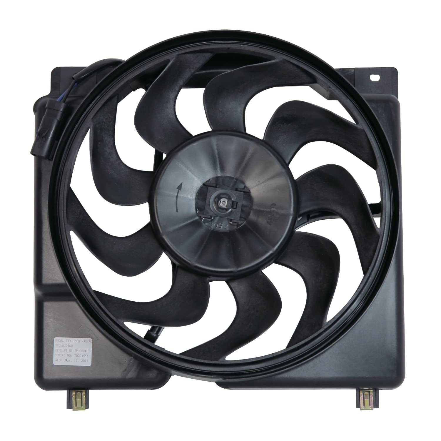 Cooling Fan Assembly TYC 620560 Compatible with 1997-2001 Jeep Cherokee
