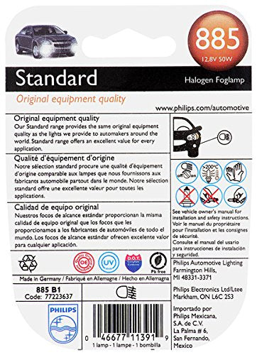885 Philips Standard Fog Bulb (Pack of 1)