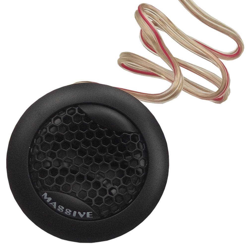 FK6 Massive Audio | 6.5" 2-Way Coaxial Speakers – 75W RMS / 150W Peak, 4 Ohm Car Audio Upgrade with Shallow Mount Design