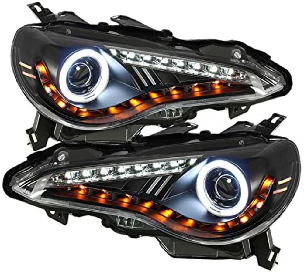 CCFL Halo Spyder Auto 5075383 Projector Headlights Black/Clear