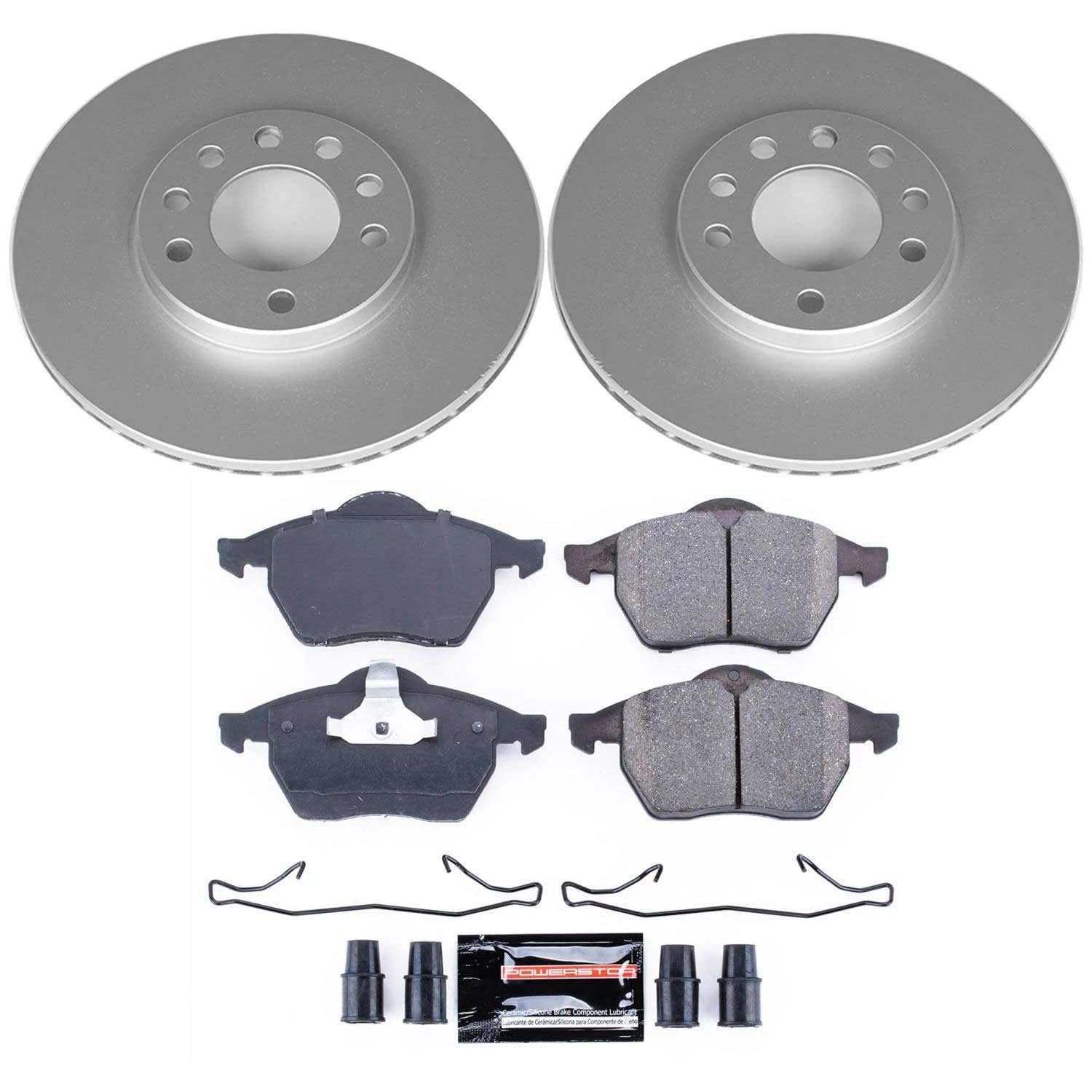 Power Stop Front CRK832 Z23 Evolution Geomet Coated Brake Kit For Saab 900 1997-1998 [Model Specific]