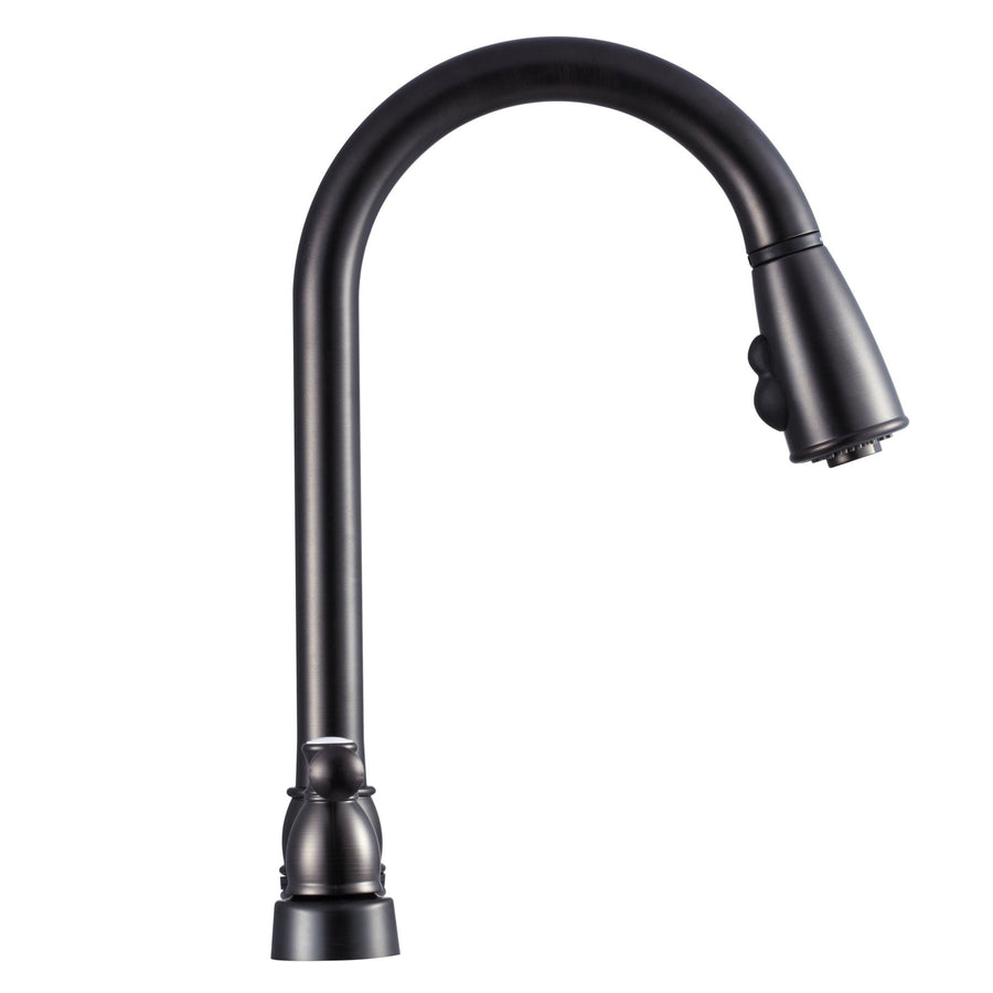 Dura Faucet Low Weight DF-PK350L-VB Metallic Plating over ABS Plastic Resin Two-Handle Pull-Down RV Kitchen Sink Faucet (Venetian Bronze)