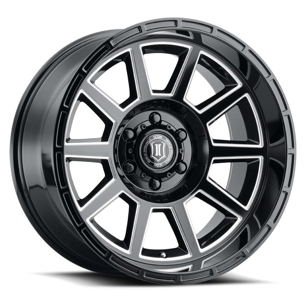 ICON Alloys Recoil, 20x10/6x150, Gloss Black w/Milled Windows, 24mm OS, 4.5" BS, 6220105545GBMW