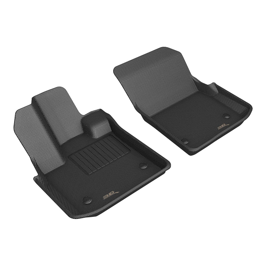 Kagu Floor Mat 3D MAXpider Custom Fit (Black) Compatible with Fisker Ocean 2024 - Front Row
