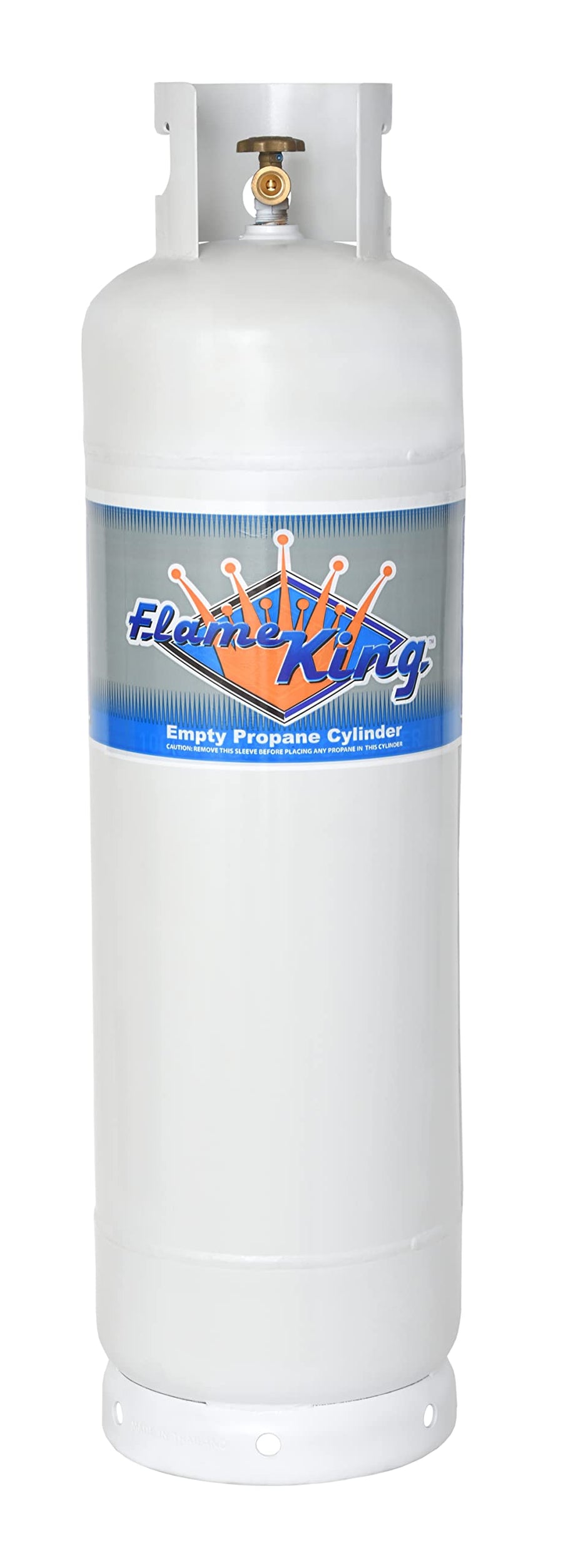 60LB Flame King POL Steel Propane Tank Refillable Cylinder for RV, Lunch Truck