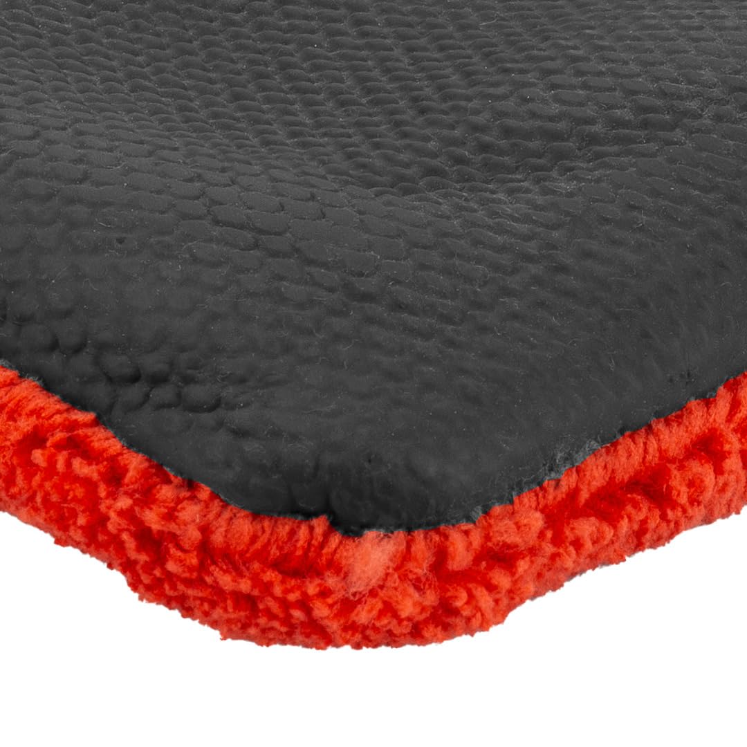 Maxshine Red Clay Washing Mitt Universal for Car Detailing – Microfiber Mitt Removes Contaminants from Paint, Glass, Chrome & Plastic – Clay Bar Alternative for Smooth, Clean Finish