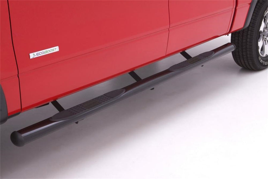 Lund 4" Black Steel Oval Straight Nerf Bars for 2019 Ram 1500 w/Quad Cab
