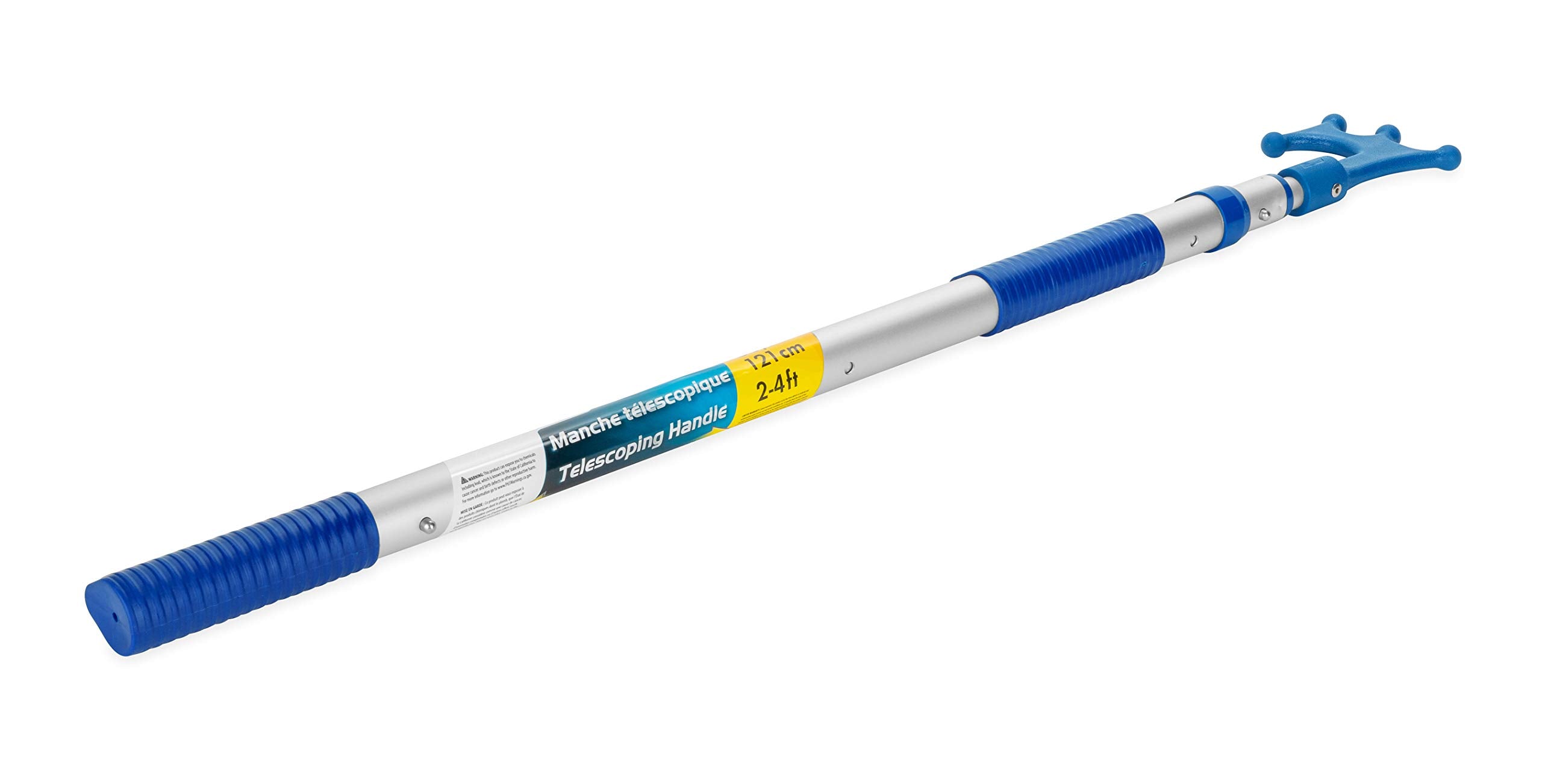 Camco Boat Hook with Telescoping Handle, 2-4ft, Handle Can Be Used with Multiple Accessories,Handle w/Hook - 41910